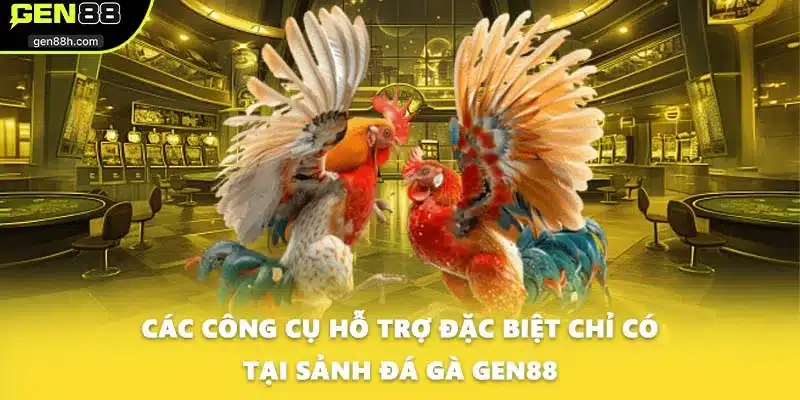 Các công cụ hỗ trợ đặc biệt chỉ có tại sảnh đá gà GEN88