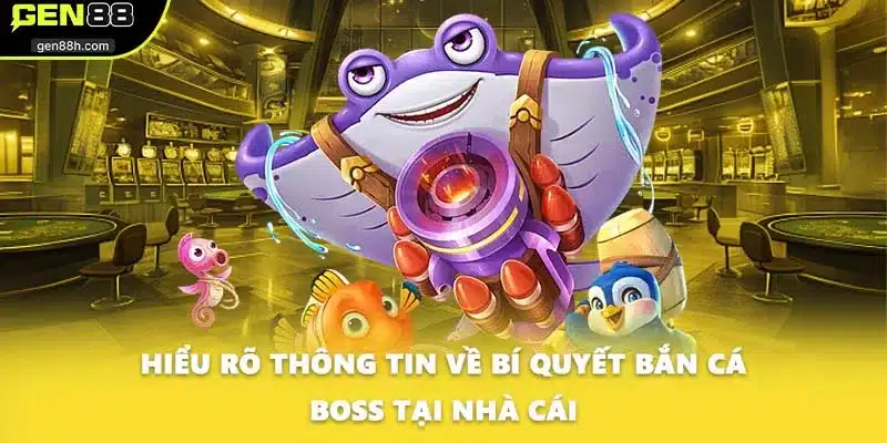 Hiểu rõ thông tin về bí quyết bắn cá boss tại nhà cái