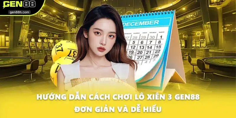 Hướng dẫn cách chơi lô xiên 3 GEN88 đơn giản và dễ hiểu