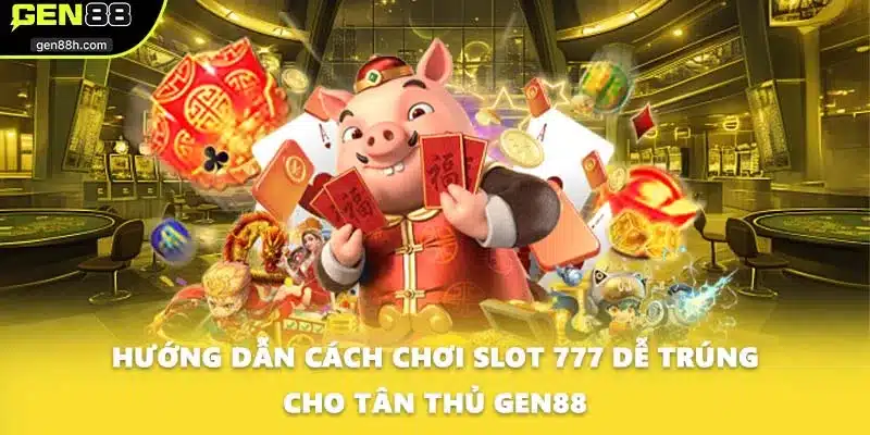 Hướng dẫn cách chơi slot 777 dễ trúng cho tân thủ GEN88