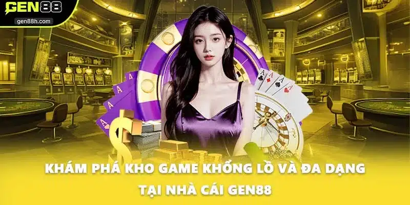 Khám phá kho game khổng lồ và đa dạng tại nhà cái GEN88