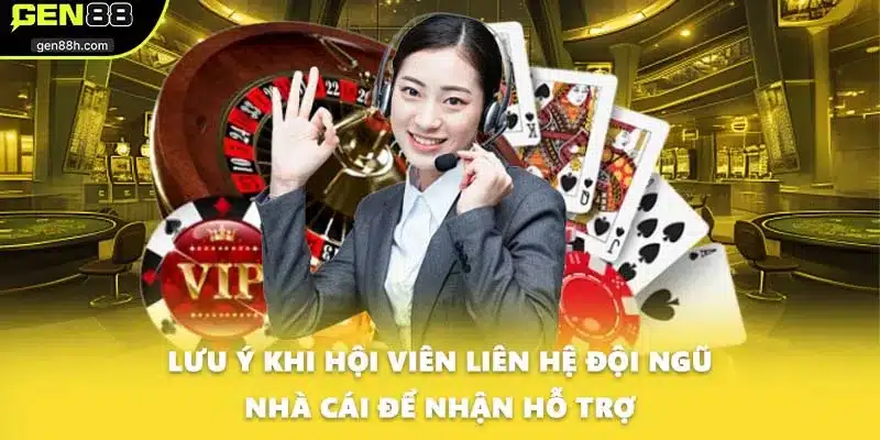 Lưu ý khi hội viên liên hệ đội ngũ nhà cái để nhận hỗ trợ