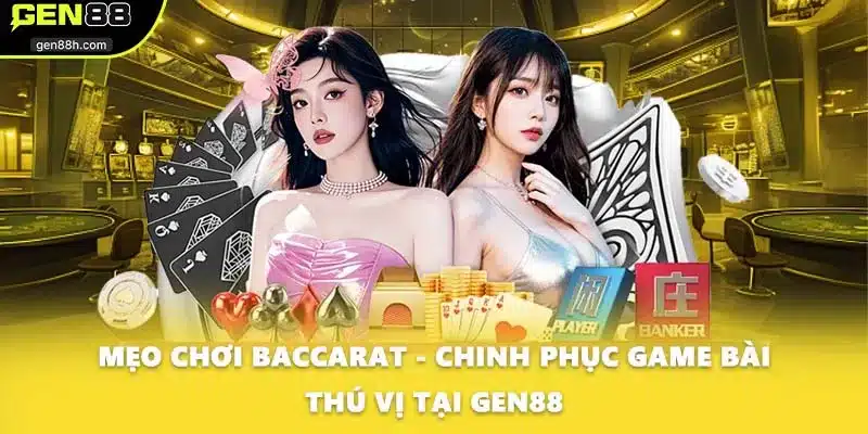 Mẹo Chơi Baccarat - Chinh Phục Game Bài Thú Vị tại GEN88